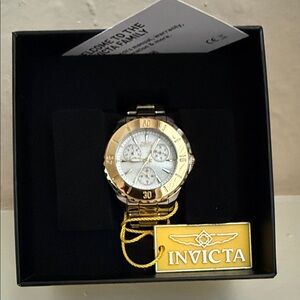 Invicta Two-Tone Gold and Silver Watch